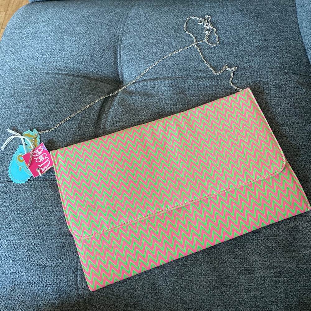 Pink and Green Purse